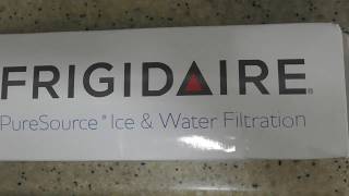 Frigidaire Pure Source Ultra ULTRAWF Refrigerator Water Filter installation [upl. by Kaasi]