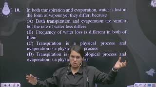 In both transpiration and evaporation water is lost in the form of vapour yet they differ beca [upl. by Gies]