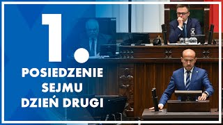 1 posiedzenie Sejmu  dzień drugi 14 listopada 2023 r [upl. by Dacy]