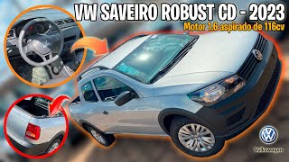 NOVO VOLKSWAGEN SAVEIRO ROBUST CABINE DUPLA 2023 CONHEÇA AS NOVIDADES [upl. by Chaing228]