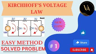 KIRCHHOFFS VOLTAGE LAW  SOLVED PROBLEMS IN KVL IN HINDI  VIJAYA ACADEMY [upl. by Nabla]