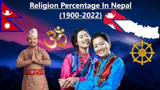 Religion Percentage in Nepal19002022 Religion in Nepal [upl. by Jaquenetta15]