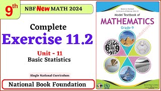 Class 9 Math Exercise 112 I Unit 11  National Book Foundation Math 9 Ex 112 NBF FBISE [upl. by Nagy]