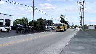 Fame Fire Company Engine 53 Responding to a Building Fire [upl. by Atikcir]