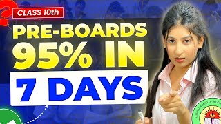 Class 10 Preboards Exam Strategy to score 95🤯 Don’t Panic❌ Not studied anything Watch this [upl. by Beitz]