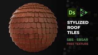 Stylized Roof Tiles  Substance 3D Designer  SBS amp SBSAR [upl. by Yatnoed541]