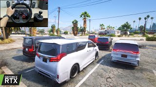 GTA 5  Toyota Alphard Climbing the Mountain  Luxury MPVs OFFROAD CONVOY [upl. by Peterman]