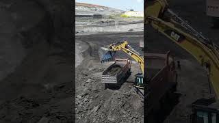 Huge Mining Site Full Of Excavators [upl. by Lutero]