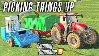 PICKING THINGS UP  Farming Simulator 19 GROWERS FARM Ep 2 [upl. by Aistek336]