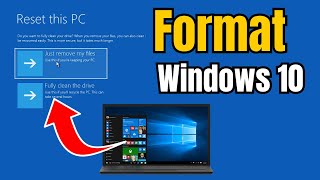 How to Format Windows 10 LaptopPC  Reset Windows 10 PC without losing Data [upl. by Darin449]