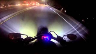 Stryker  Night ride with the Cyclops LED Headlight [upl. by Adnylem]