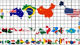 Country Size Comparison [upl. by Rafiq845]