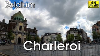 Visit Charleroi  a short City Walk Belgium 4k [upl. by Ymmot974]