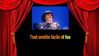 Karaoké Mireille Mathieu En frappant dans nos mains [upl. by Gally233]