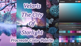 Velaris Procreate Color Palette and Acotar Ramble [upl. by Eenar]