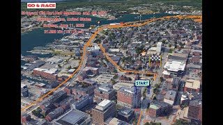 Shipyard Old Port Half Marathon amp 5K 2023 fly over the race path [upl. by Ennail]