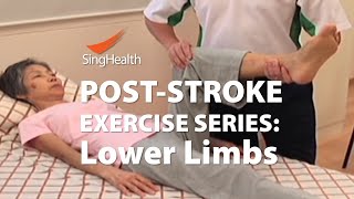 PostStroke Exercises Part 2 Lower Limb [upl. by Neret]