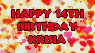 Krisia Todorova HAPPY 14th BIRTHDAY Krisia [upl. by Ellinger]