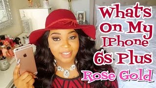 Whats on my iPhone 6s Plus Rose Gold [upl. by Ahsiemak722]