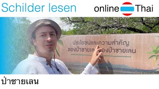 🇹🇭 Schilder lesen  ป่าชายเลน  online Thai lernen [upl. by Nwonknu869]