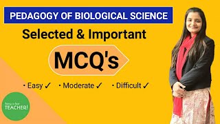 MCQs Pedagogy of Biological Science BEd  November 2020 Exams [upl. by Ettenahs]