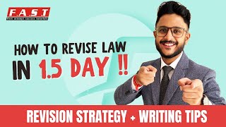 LAST 15 DAY STRATEGY FOR LAW  WRITNG TIPS I CA AMIT SHARMAAIR 30ca foundation cafoundationlaw [upl. by Ortrude317]