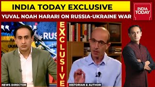 Historian amp Author Yuval Noah Harari On RussiaUkraine War amp More  Exclusive With Rahul Kanwal [upl. by Nehgaem897]