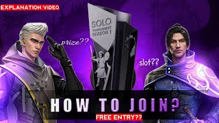 HOW TO JOIN OUR FREE SOLO TOURNAMENT   AVIC [upl. by Hcra]