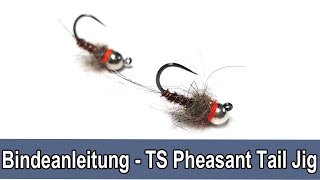 Fliegenbinden  Bindeanleitung Tungsten Pheasant Tail Jig Nymphe  Fly Tying [upl. by Suirred850]