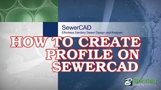 Generating Sanitary Sewer Plan and Profile Drawings sewercad [upl. by Jemma]