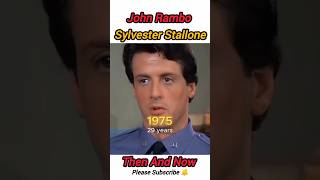 Sylvester Stallone Then and Now Rambo sylvesterstallone hollywood ytshorts biography shorts [upl. by Enilra]