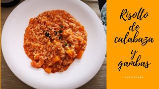 Risotto de calabaza y gambas [upl. by Zetra]