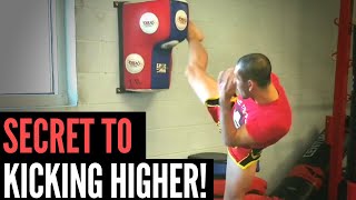 HOW TO DO A HIGH KICK  SECRET TO KICKING HIGHER [upl. by Desi]