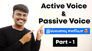 Part 1  Active voice and Passive voice  English Grammar  Spoken English in Tamil [upl. by Bum]