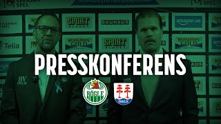 Presskonferens Rögle  Timrå 24 [upl. by Icyaj]