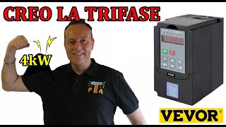 0902 COME CREARE LA TRIFASE IN CASA VEVOR VFD 4KW [upl. by Merat]