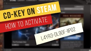 Tutorial How to activate a game cdkey on Steam [upl. by Gyatt273]