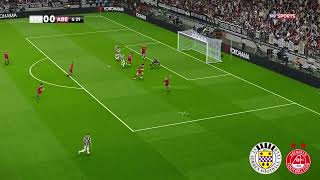 St Mirren v Aberdeen Highlights  Scottish Premiership 202324  PES 21 [upl. by Maddie79]