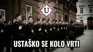 Ustaško kolo Hrvatske Ustaške pjesme  Tekst pjesme [upl. by Millford334]