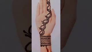 Beautiful mehndi design henna mehandi easy tricks hack shorts youtubeshorts trending [upl. by Accire]