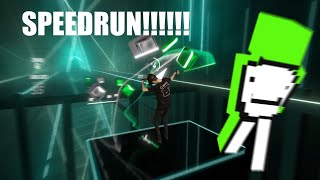 DREAM SPEEDRUN MUSIC but its beat saber [upl. by Ajssatsan]