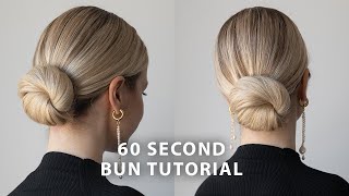 60 Second Updo Tutorial ❤️ [upl. by Aleak]