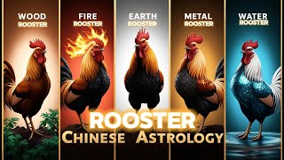 wood fire earth metal and water Rooster Chinese Astrology [upl. by Airam31]