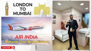 Air India Business Class London Heathrow to Mumbai  LHR  BOM  TUMI Amenity Kits  Maharaja Class [upl. by Olethea]