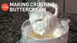 How to make crusting buttercream  Cake Decorating Tutorial with Corrie Rasmussen [upl. by Nolyag]