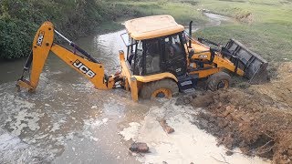 JCB Dozer Amazing Work in Water  JCB Working on Mud  JCB Video [upl. by Nilram]