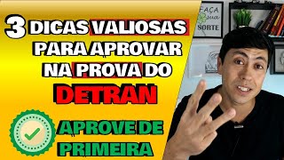 3 DICAS PARA PASSAR NA PROVA DO DETRAN  SIMULADO DE LEGISLAÇÃO DE TRÂNSITO  Dicas e macetes 7 [upl. by Clarisse]