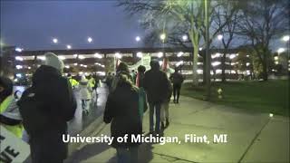 Gaza War protest in Flint MI 112124 [upl. by Bristow]