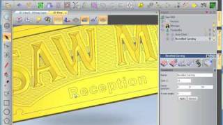 ArtCAM 2010 Free Trial  2D amp 25D CNC Sign Machining [upl. by Shulins953]