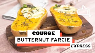 Recette de courge butternut farcie express délicieuse [upl. by Valdas]